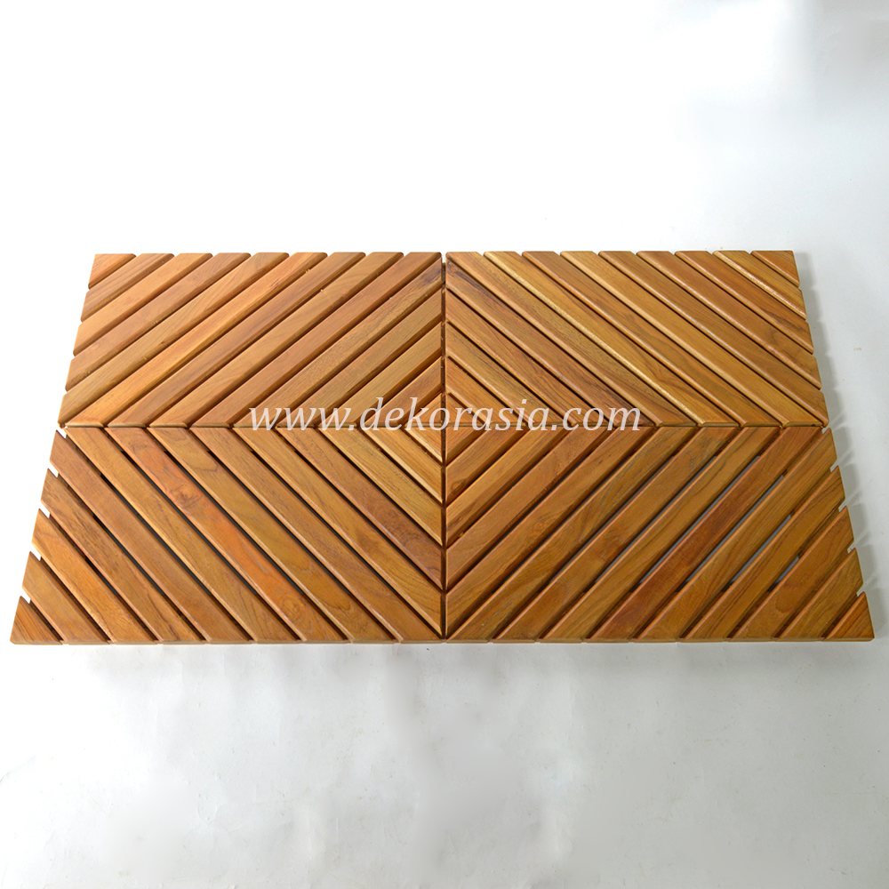 Teak Shower Mat - Zen